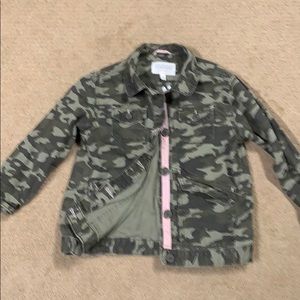 Camo spring coat